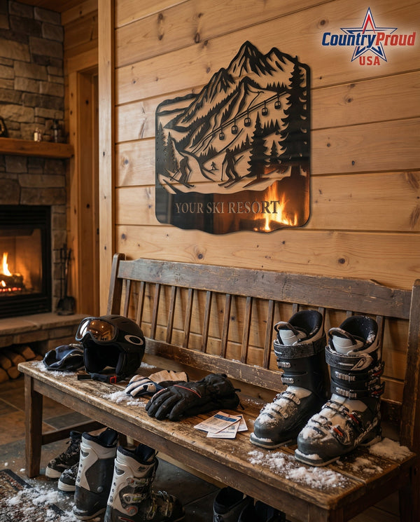 Get Your Après-Ski On: Transform Your Cabin with Snowbound Life Metal Art 🎿❄️