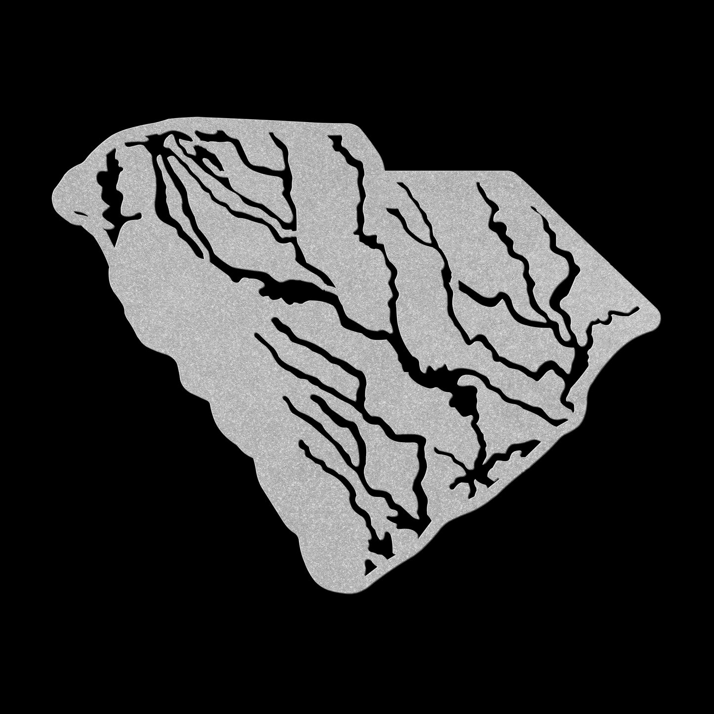 Hydrological_map_of_South_Carolina_Metal_Silver_Transparent_Mockup.png