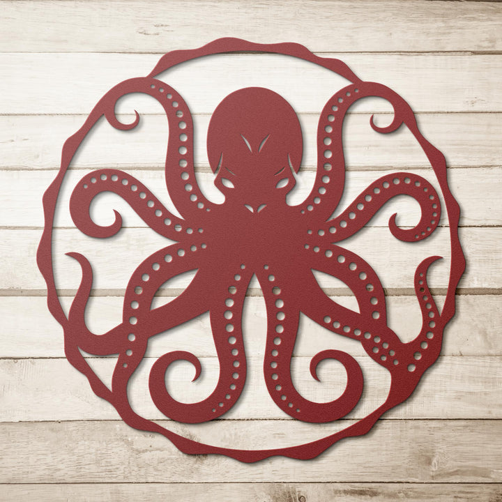 Ocean_Mind_Octopus_Metal_Wall_Art_Red_Simple_Wood_BKGD_Mockup_15587647