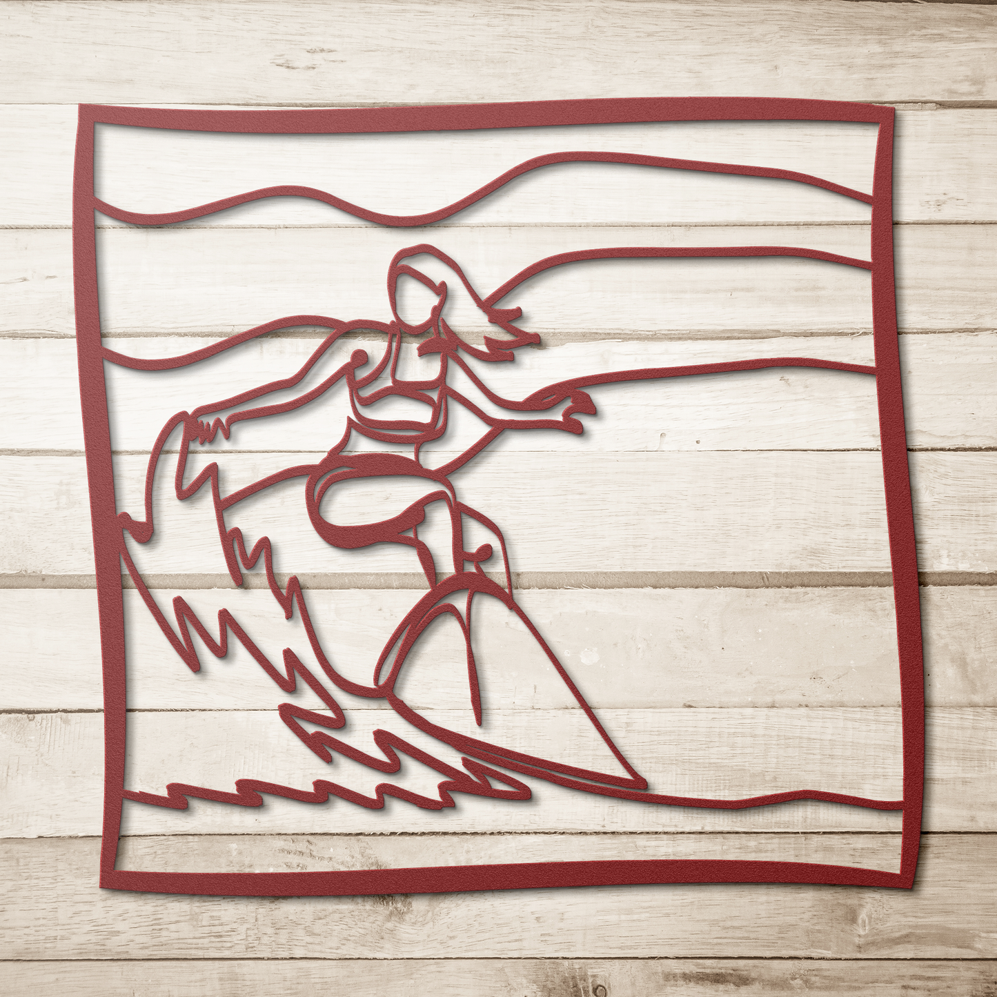 Surfing Girl Wall Art - Country Proud USA