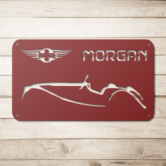 Vintage British Car Morgan Metal Art - Country Proud USA