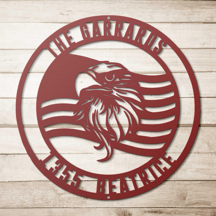 Custom Eagle Metal Decor