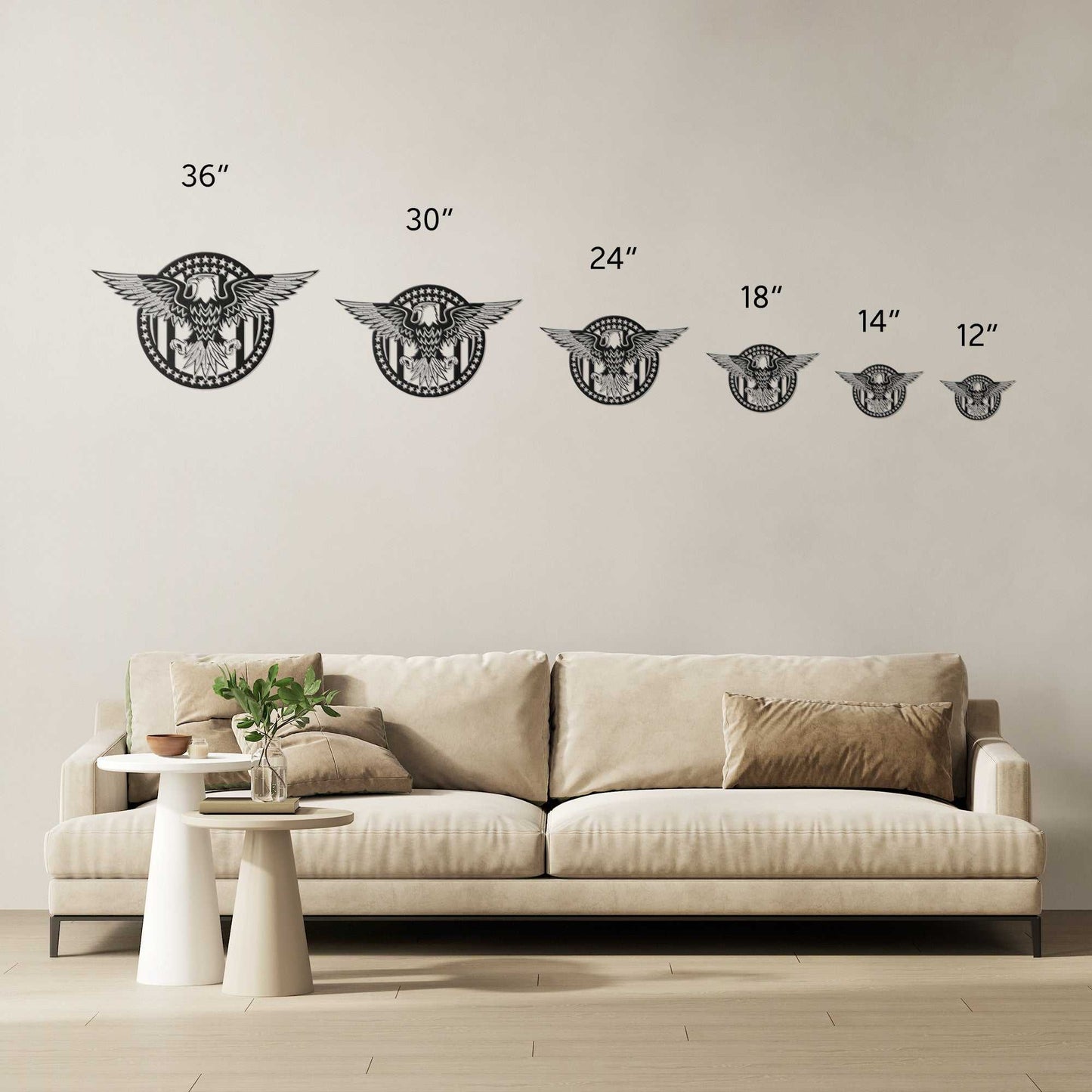 American Proud Eagle Stars Circle