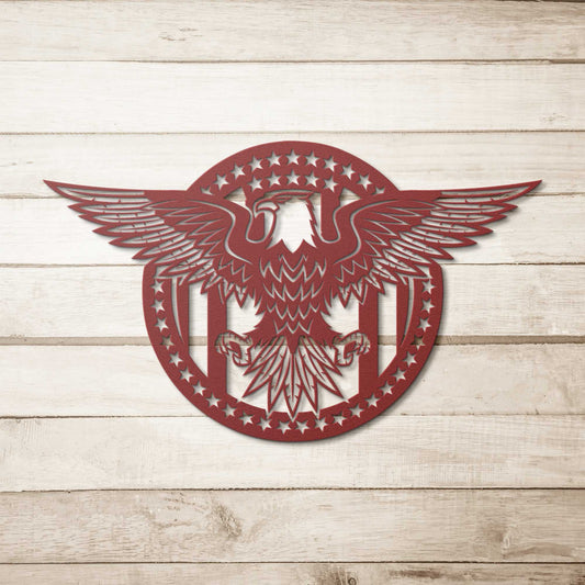 Custom Eagle Circle Decor