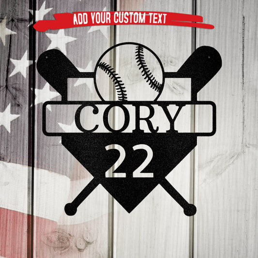 Baseball Monogram personalizable artwork