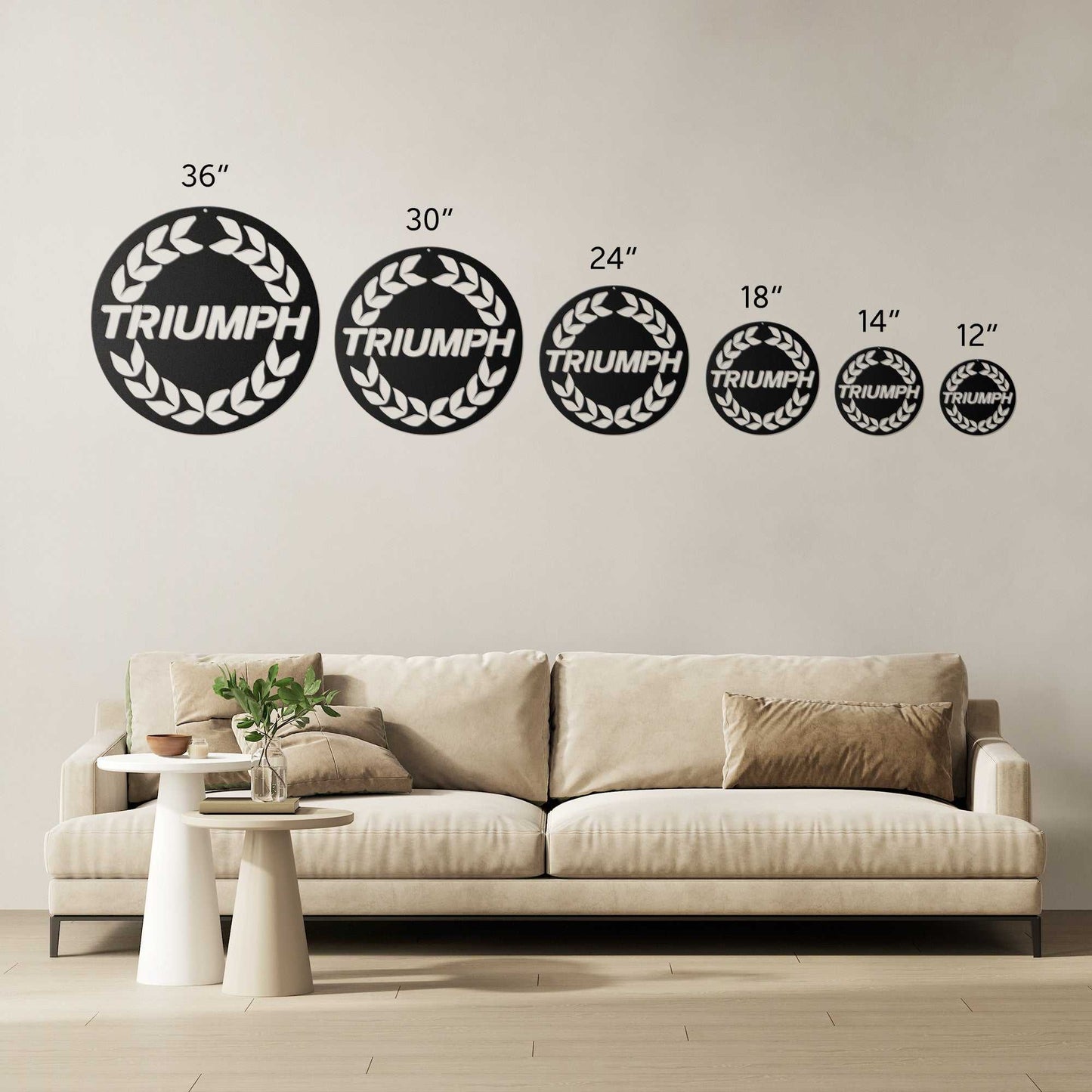 Classic British Car Triumph Laurel Wreath - Country Proud USA