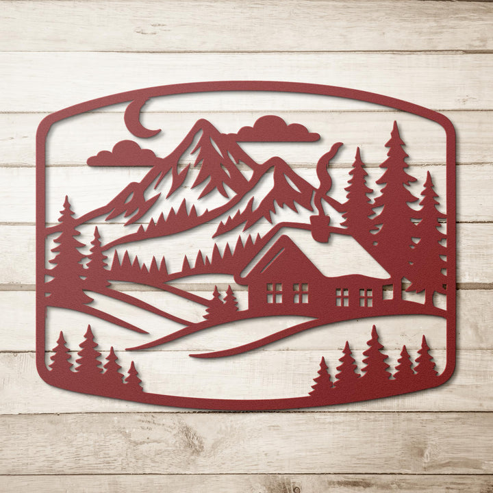 Cozy_Mountain_Lodge_Metal_Art_Red_Simple_Wood_BKGD_Mockup.png