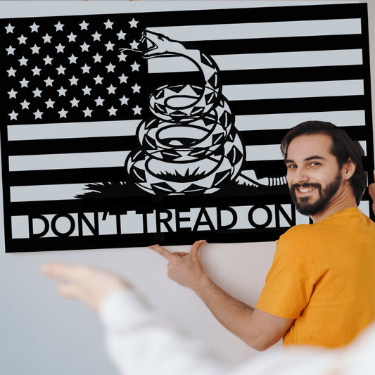 Don't Tread On Me Patriotic Metal Wall Art