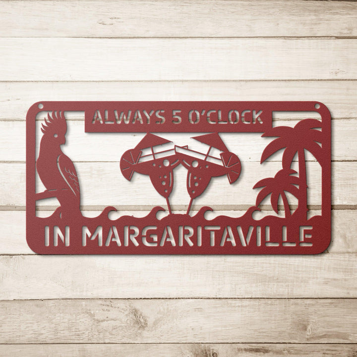 Jimmy Buffett 5'O Clock Forever Metal Wall Art