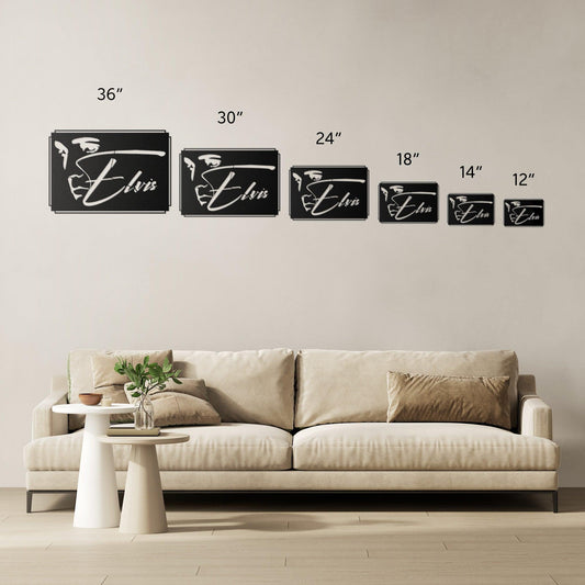 King of Rock and Roll Music Legend Metal Wall Art