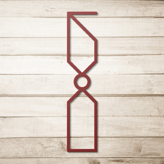 Letter I, Geometrical Letter Metal Wall Art