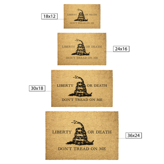 Liberty or Death Coir Welcome Doormat