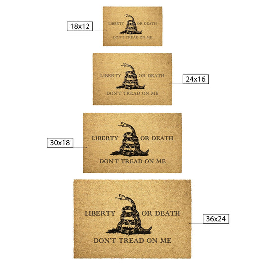 Liberty or Death Coir Welcome Doormat