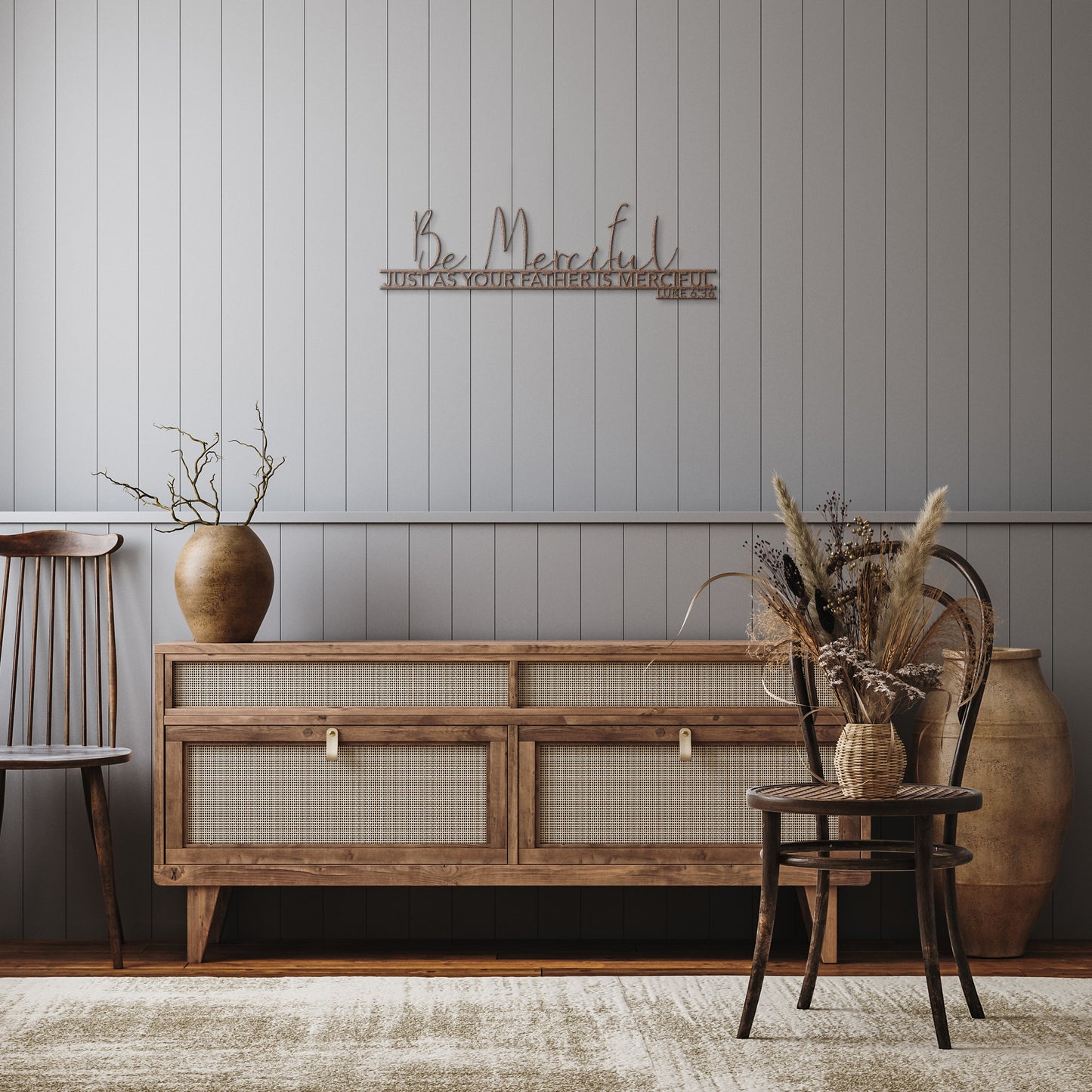 Luke 6:36 Be Merciful Metal Wall Art for the Home
