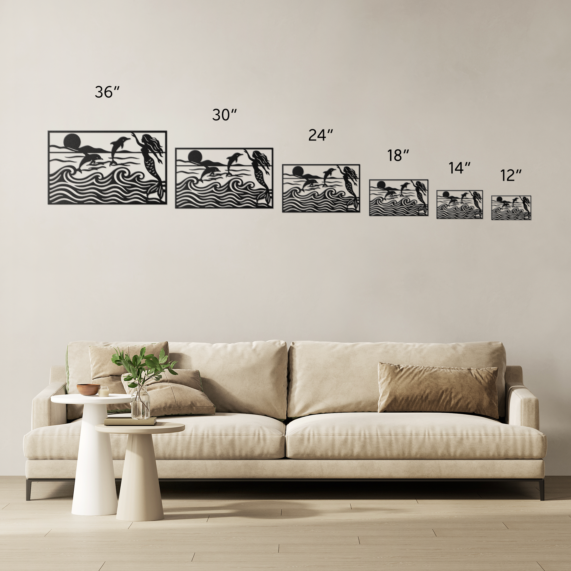 Mermaid__Dolphins_Ocean_Waves_Sunset_Size_Options_Mockup.png