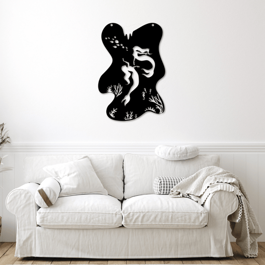 Mermaid Dreams Metal Art