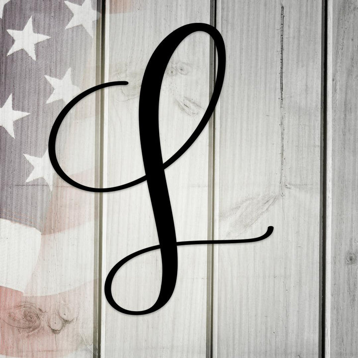 Letter L, Your Initial Metal Wall Art Home Decor