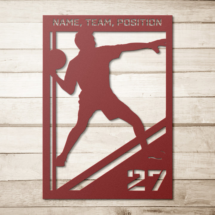 Soccer Goalkeeper Metal Wall Art for Your Athlete