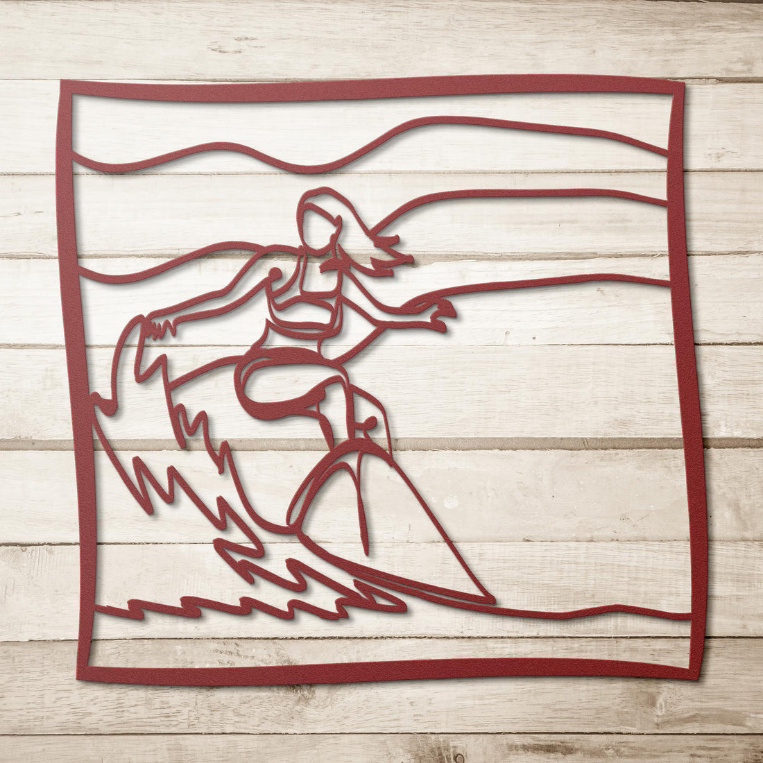 Surfing Girl Wall Art - Country Proud USA