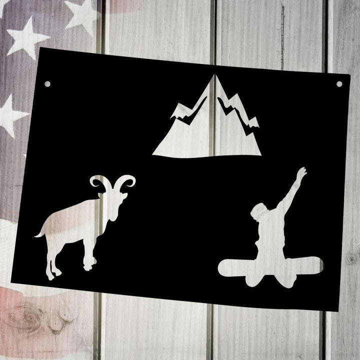 The Centennial State Colorado Metal Wall Art