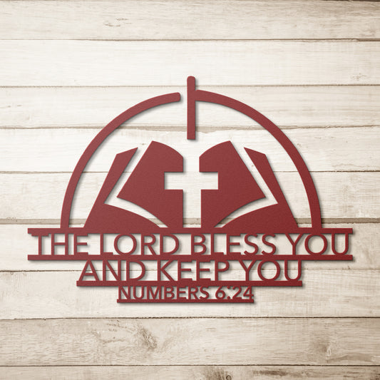 The Lord Bless You and Keep You Metal Wall Art