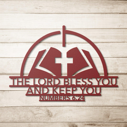 The Lord Bless You and Keep You Metal Wall Art