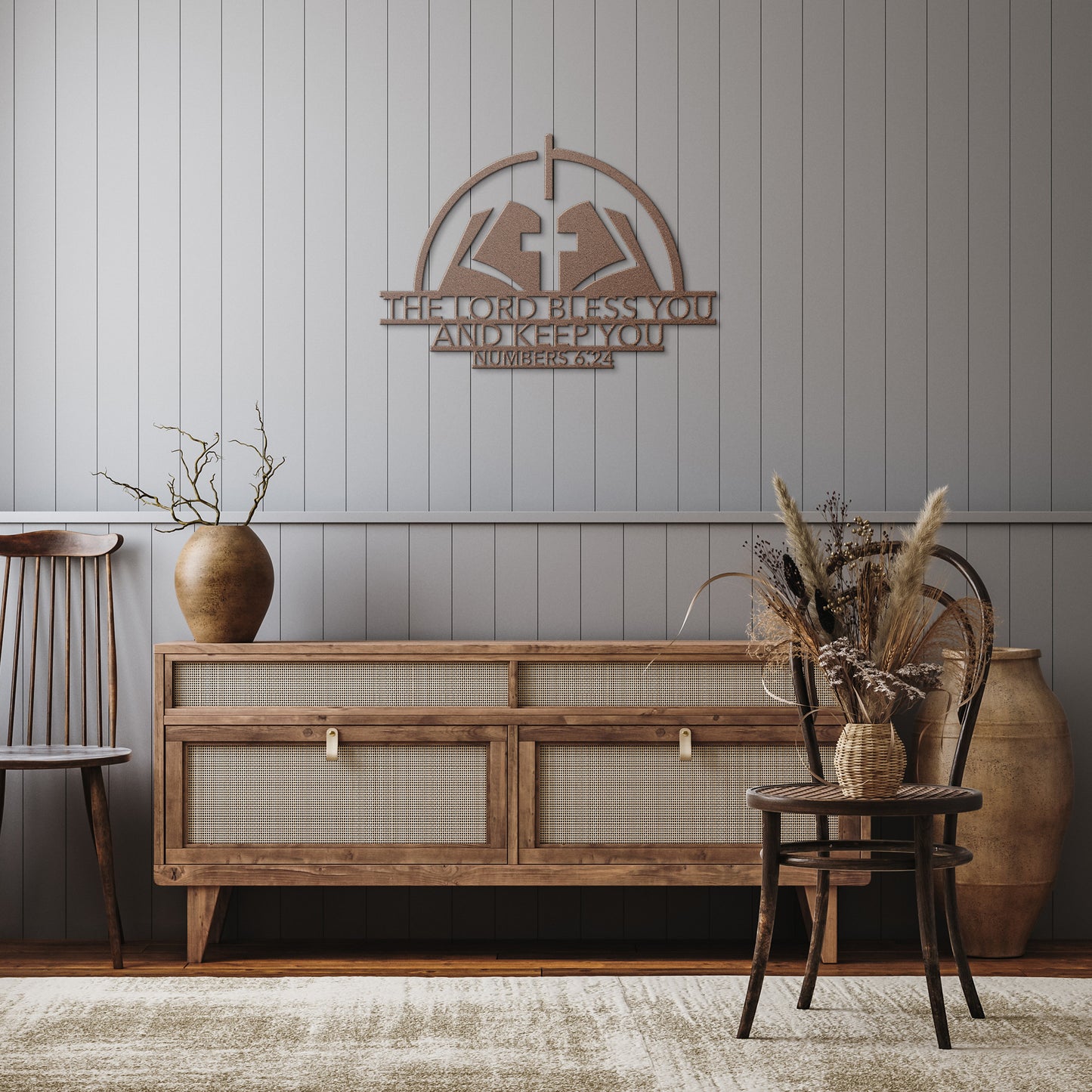 The Lord Bless You and Keep You Metal Wall Art