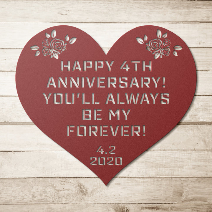 Wedding, Anniversary Metal Wall Art for the Home