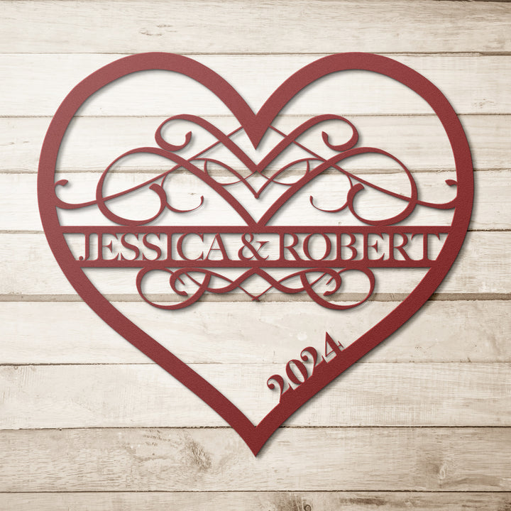 Wedding, Anniversary Love Metal Wall Art