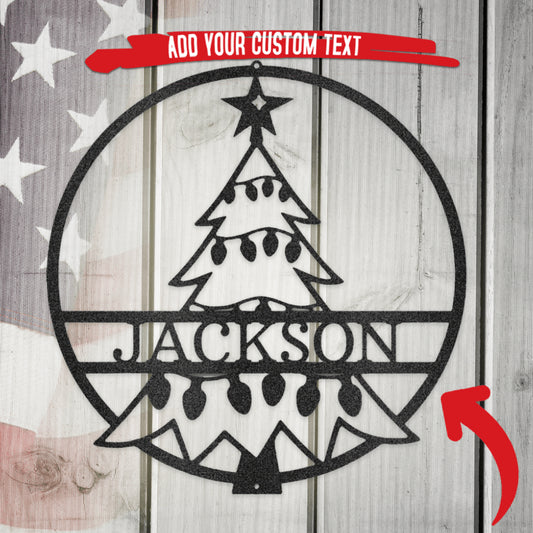 Christmas Tree Metal Wall Art for the Holidays
