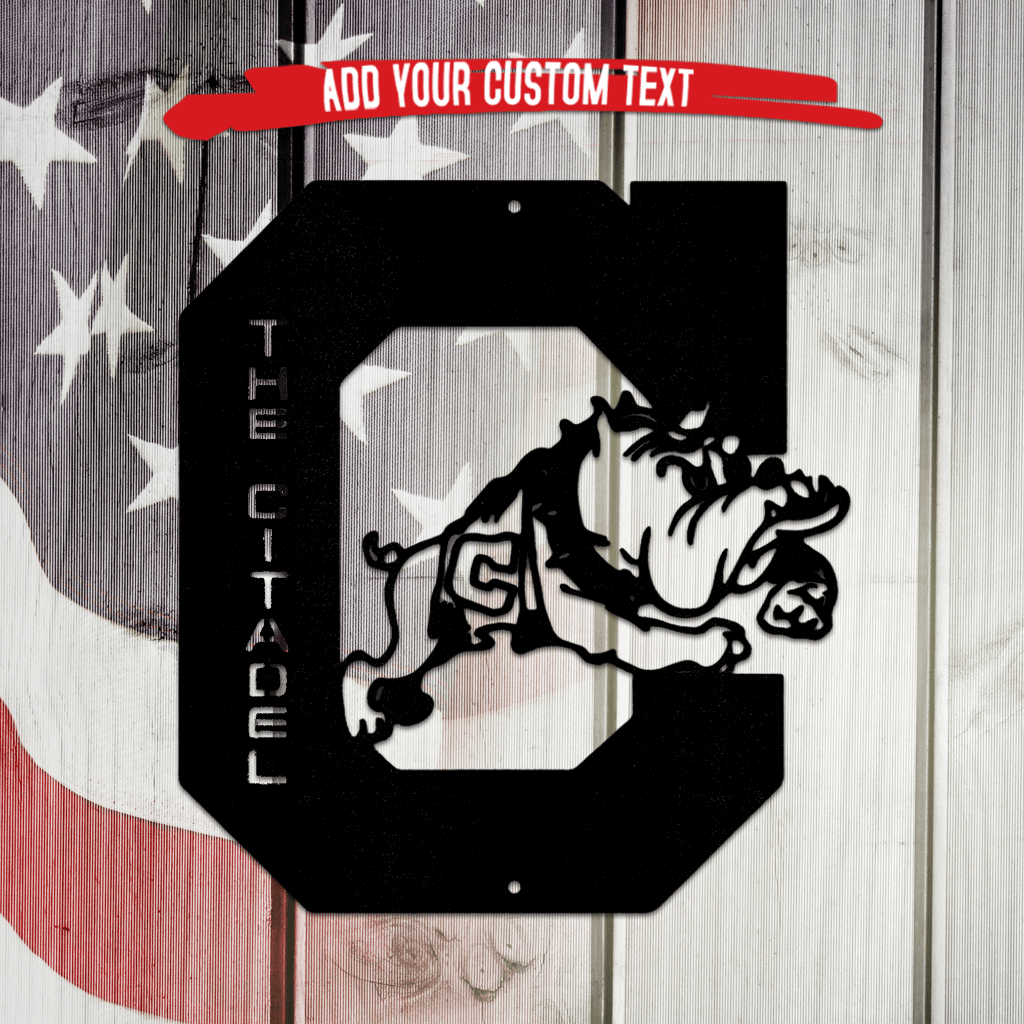 Citadel Bulldog Custom Metal Wall Artwork
