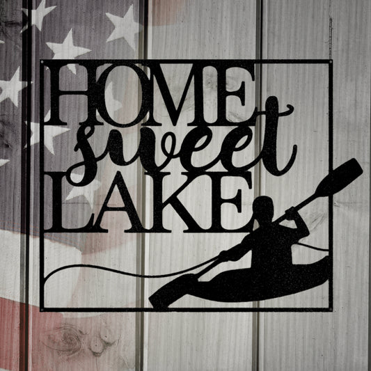 Kayaking Quote Metal Wall Art Custom Decor