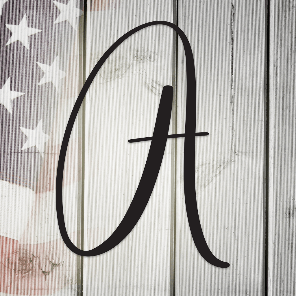 Script Letter A, Your Initial Metal Wall Art Home Decor