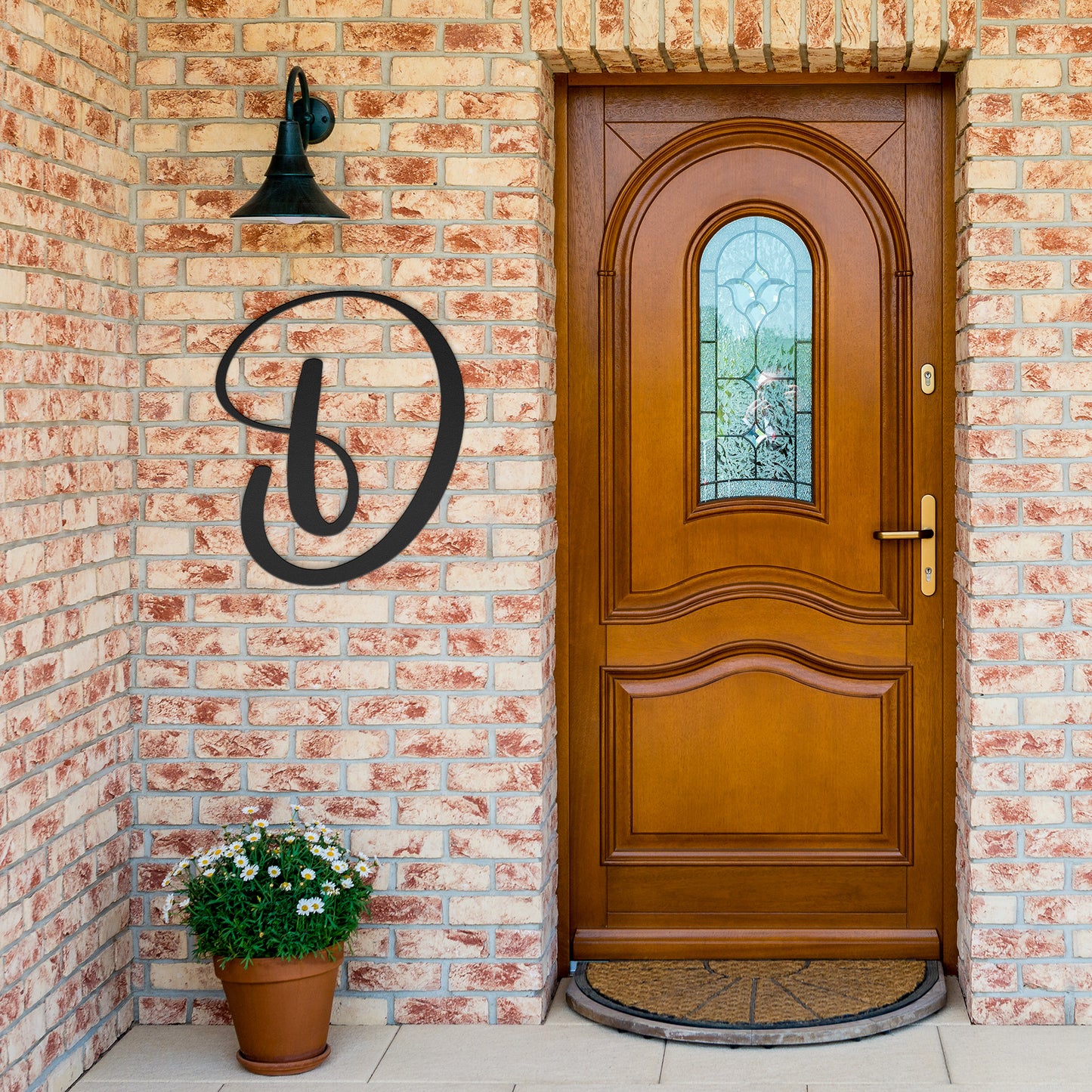 Script Letter D, Your Initial - Country Proud USA