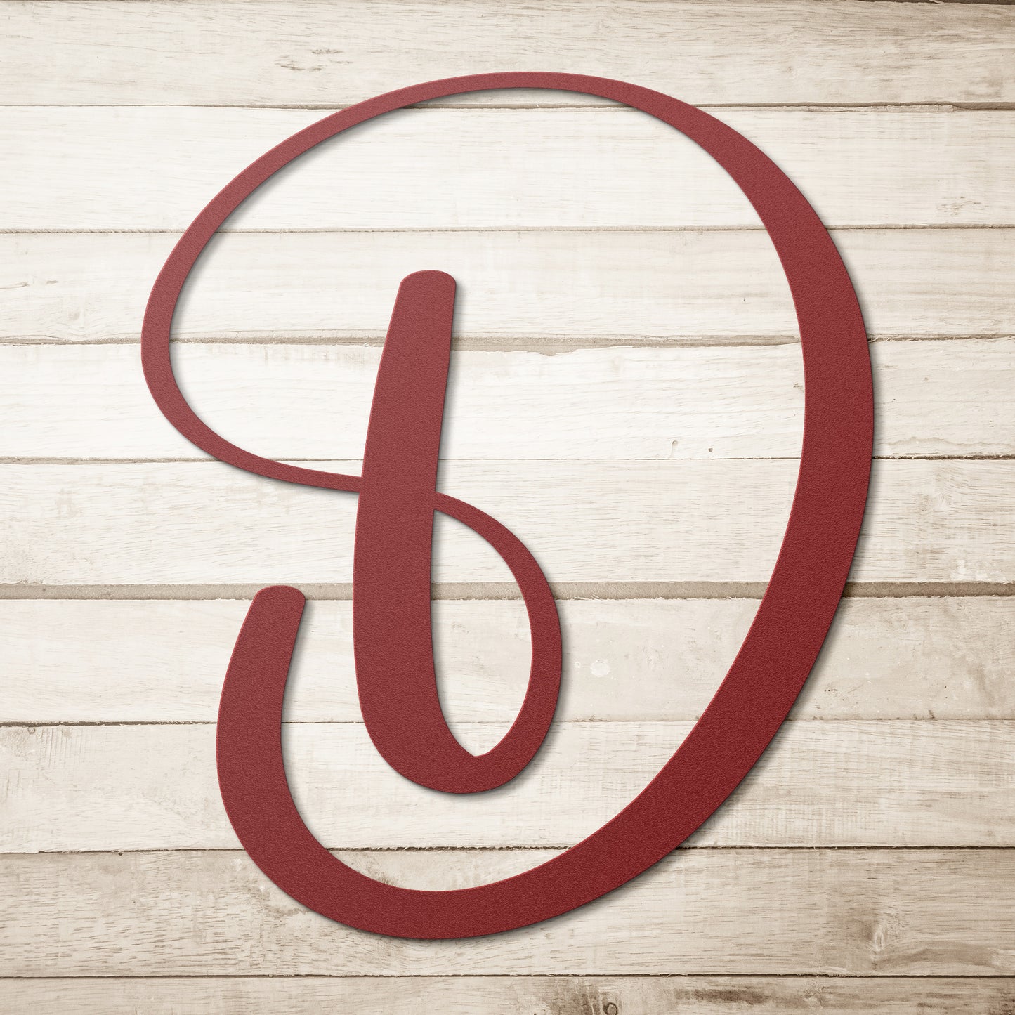 Script Letter D, Your Initial - Country Proud USA