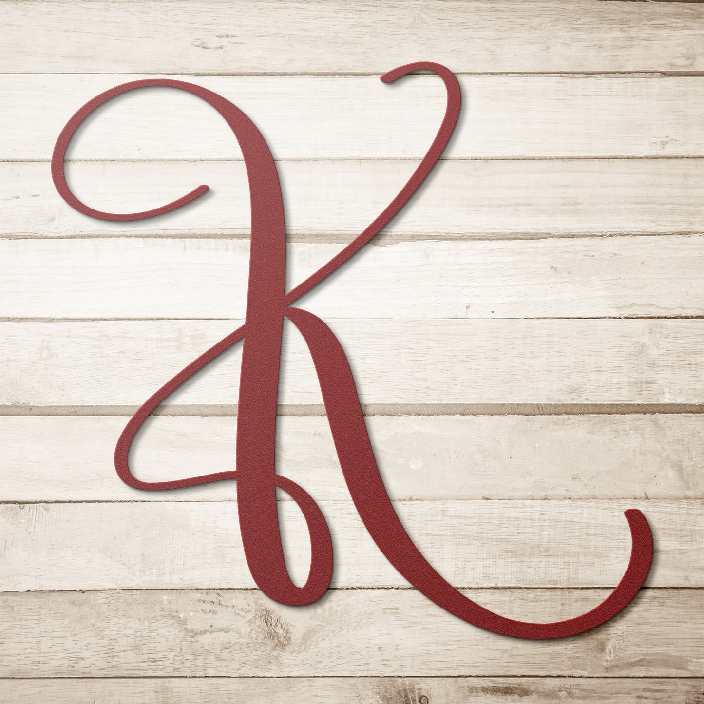 Script Letter K, Your Initial - Country Proud USA