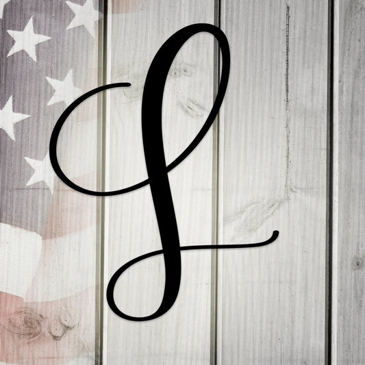 Letter L, Your Initial Metal Wall Art Home Decor