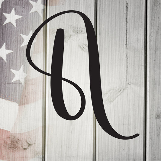 Script Letter N, Your Initial Metal Wall Art Home Decor