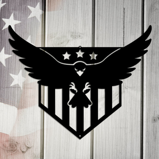 Swooping Eagle Metal Wall Art Home Decor