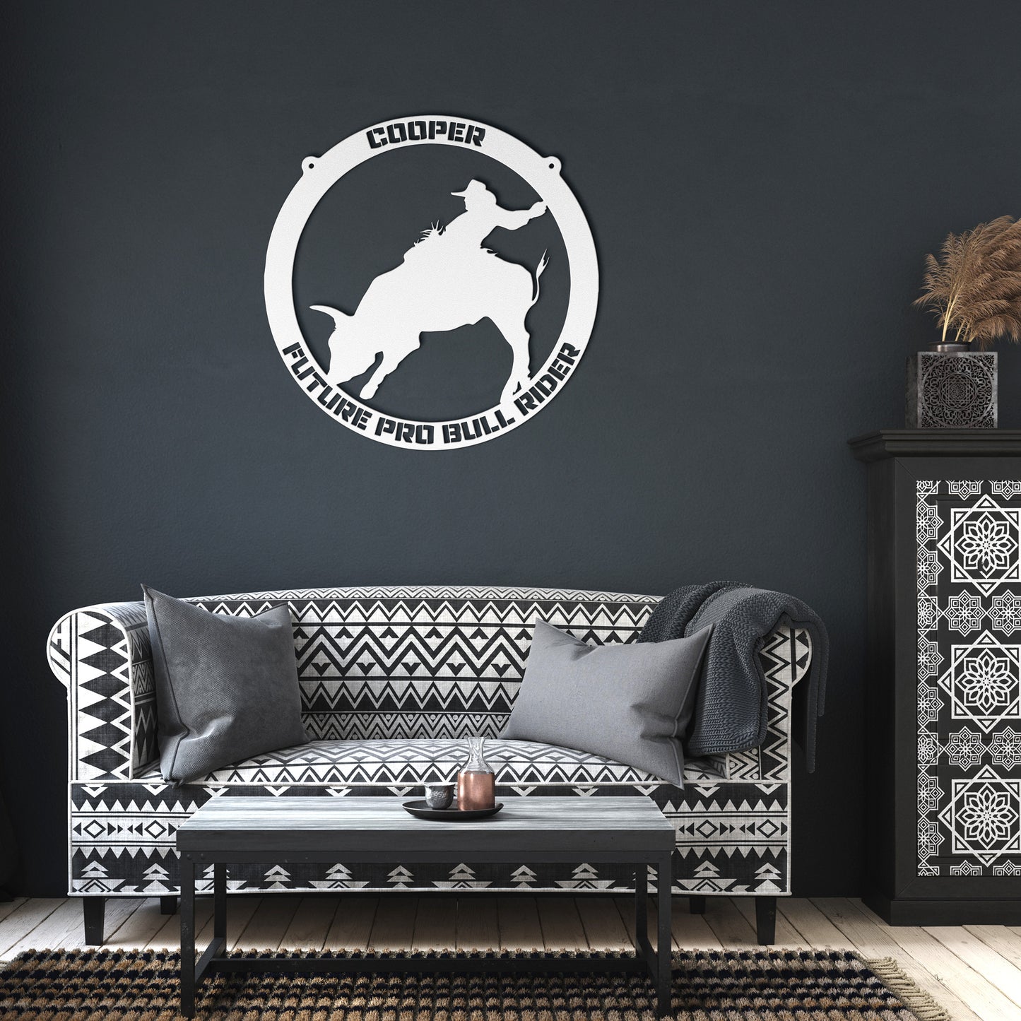 USA PBR Name Circle Monogram - Country Proud USA