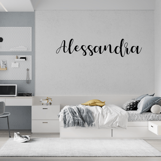 Your Name in Script Metal Wall Art Home Decor