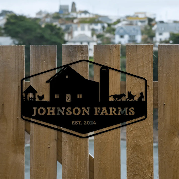 Johnson Farms Address Sign