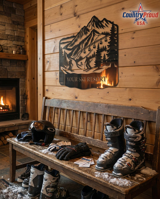 Get Your Après-Ski On: Transform Your Cabin with Snowbound Life Metal Art 🎿❄️