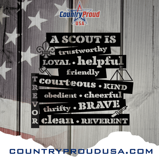 Scout Keepsake Metal Art Gift