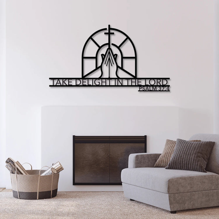 Psalm metal art sign