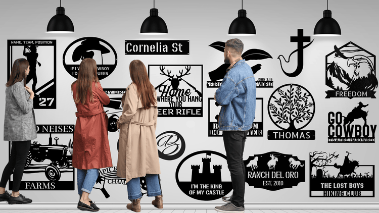 Country Proud USA Metal Art