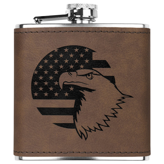 American Flag + Eagle Stainless Steel Flask