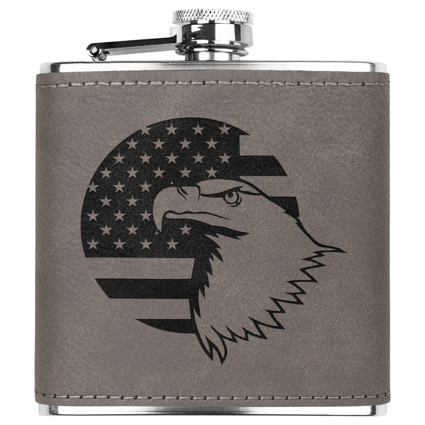 American Flag + Eagle Stainless Steel Flask