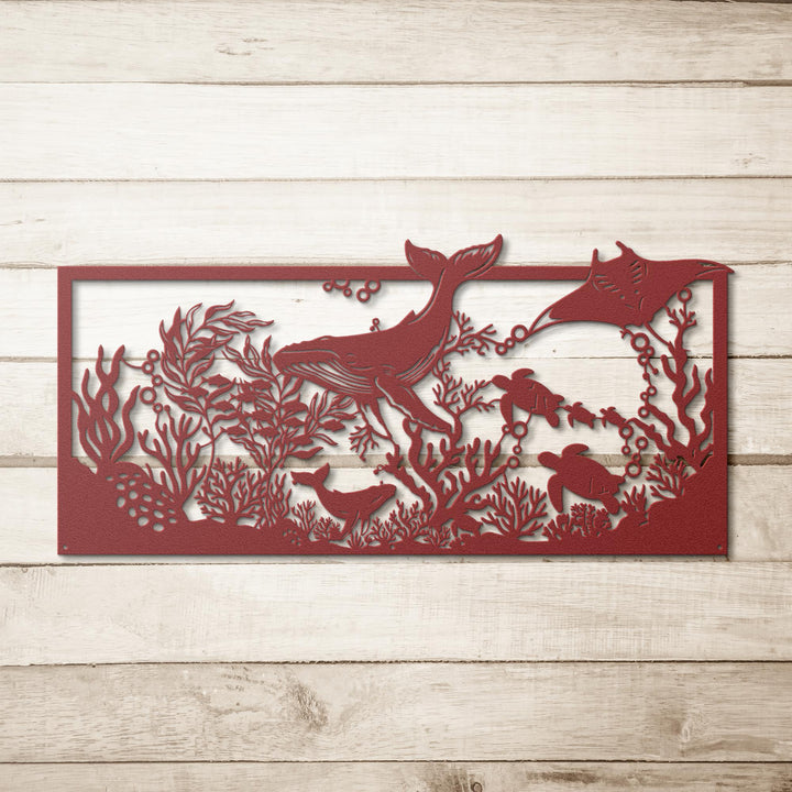 Coastal_Sea_Life_Metal_Wall_Art_Red_Simple_Wood_BKGD_Mockup.png_15988355