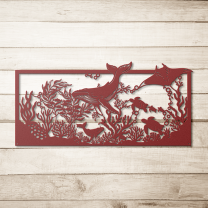 Coastal_Sea_Life_Metal_Wall_Art_Red_Simple_Wood_BKGD_Mockup.png_15988355